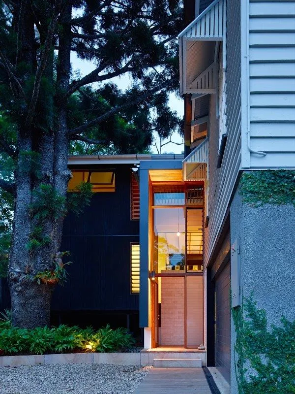 Solid timber custom joinery entrance Australian made